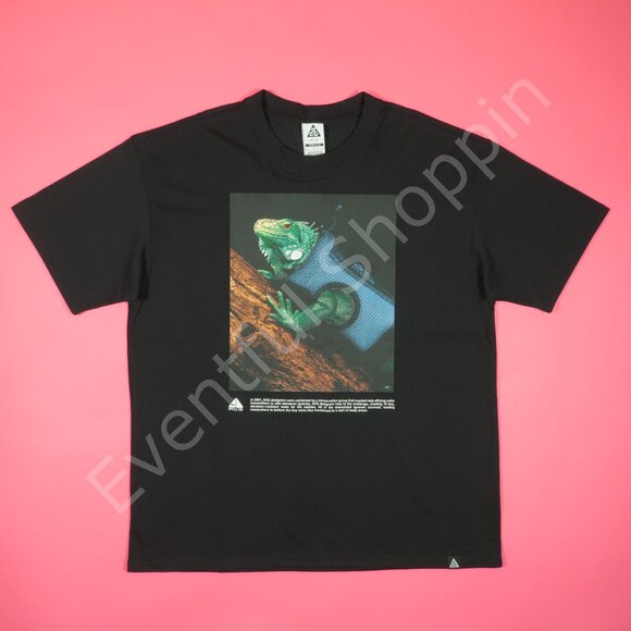 Nike ACG Iguana Vest T Shirt Mens L Black Graphic Tee HJ0889-010 New - Picture 2 of 6